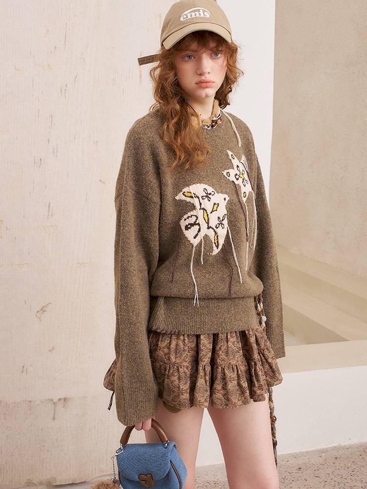 Unique Design Loose Long Sleeve Pullover【s0000014381】