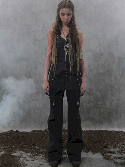 Straight-Leg Pocket Workwear Pants【s0000013904】