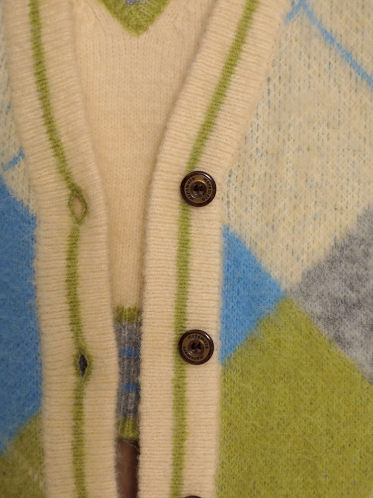 V-neck loose knit cardigan sweater【s0000006000】