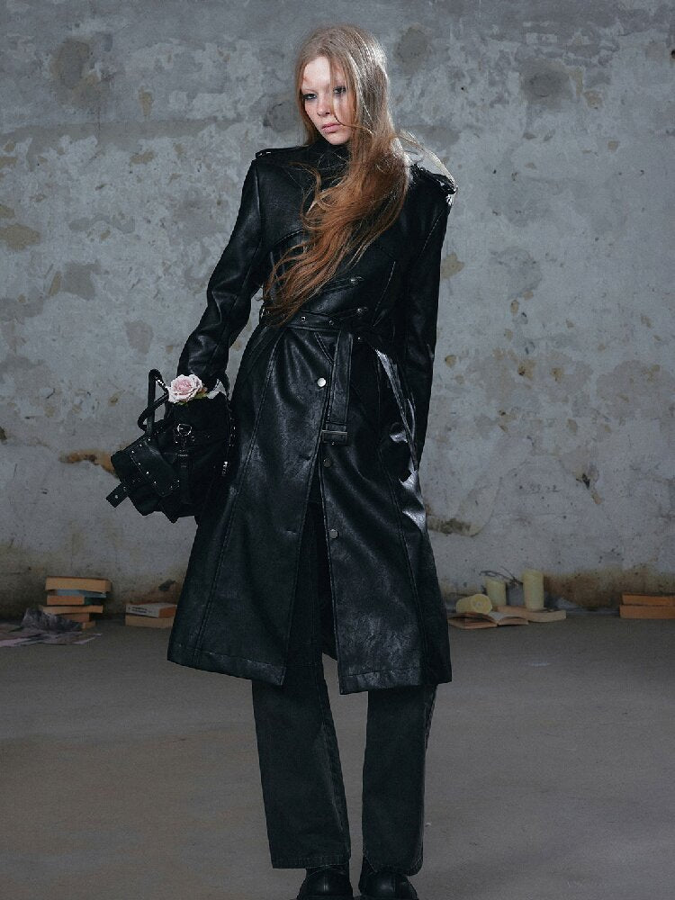 Asymmetrical Heavy Knight Trench Coat【s0000018518】