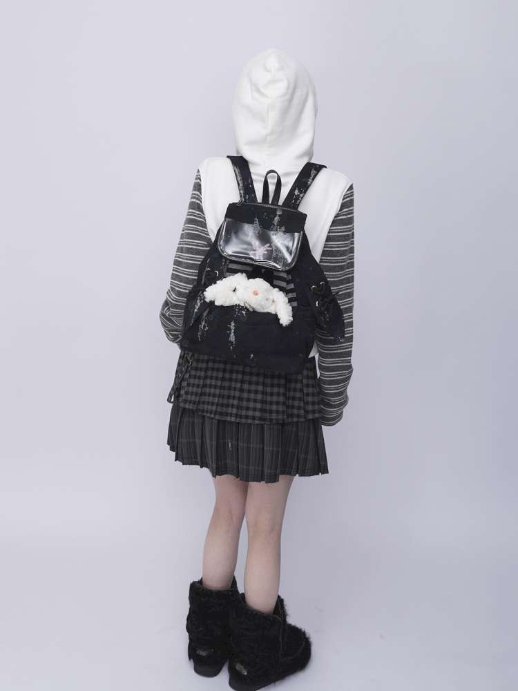 Rabbit Ears Pain Cute Backpack School Bag【s0000014617】