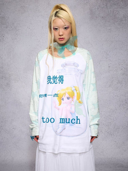 Elf Girl Printed Long Sleeve Top【s0000018731】
