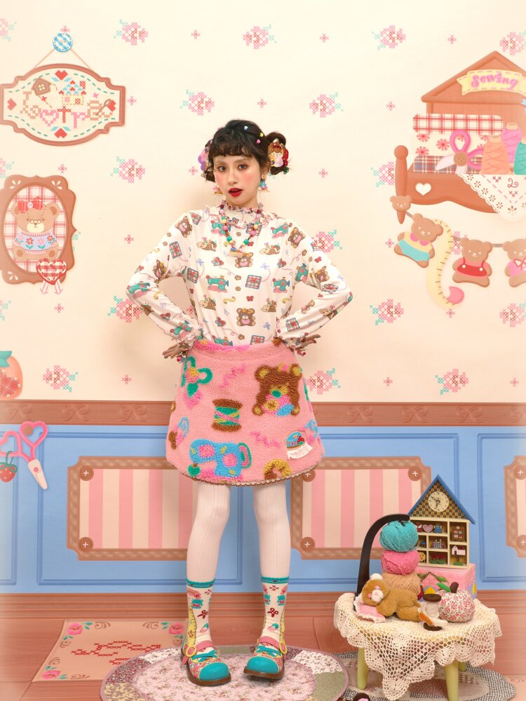 Cable Lace Collar Stretch Cotton【s0000015564】