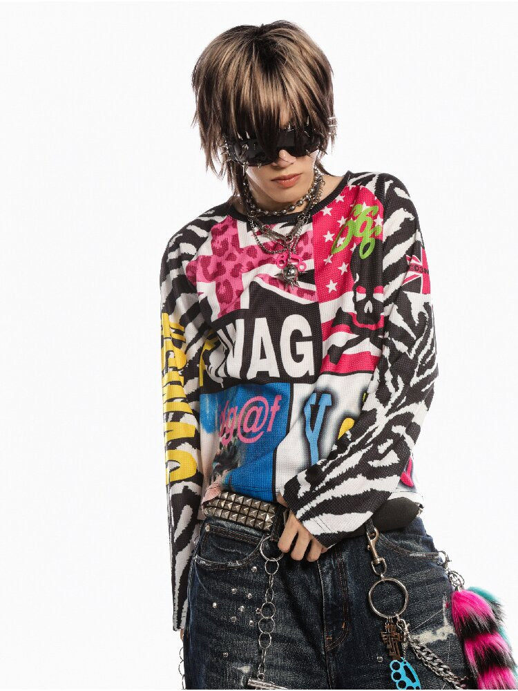 American Flag Skull Long Sleeve【s0000019127】