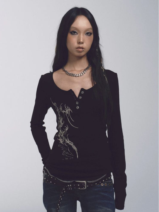 Thin Sweater Long Sleeve T【s0000011233】