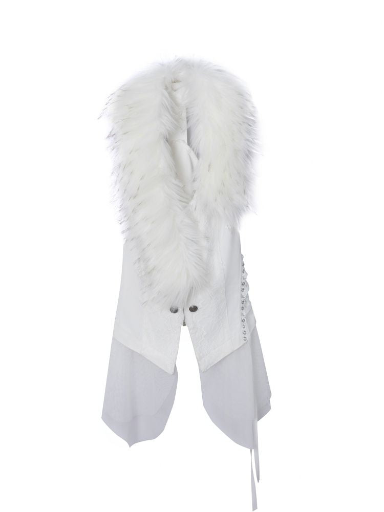 Fur Collar Pirate Sleeveless Vest【s0000013909】