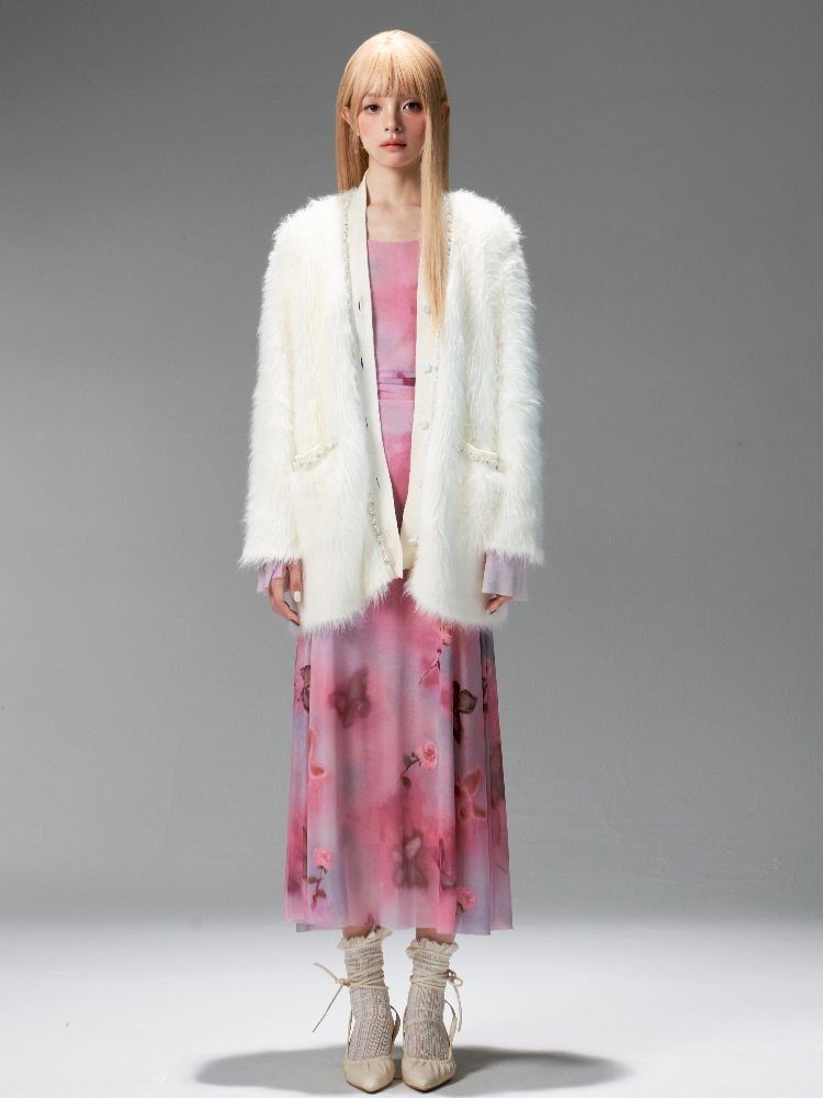 Knitted loose thickened sweater coat cardigan【s0000005324】