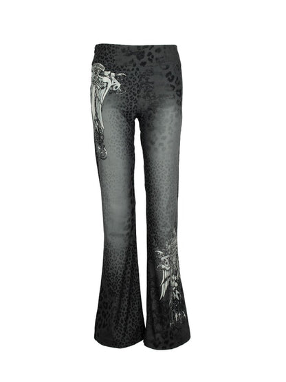 Leopard Pattern Corduroy Pants【s0000018072】