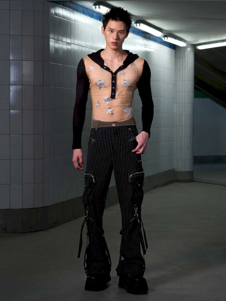 Stacked Striped Pants【s0000014643】