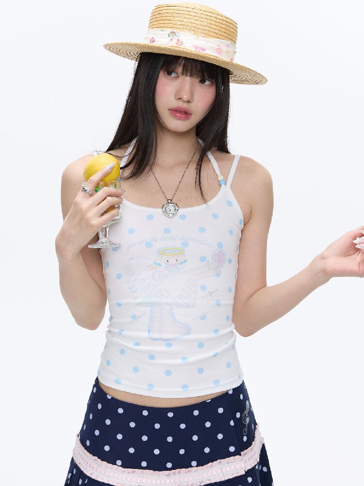 Childlike Beaded Camisole Top【s0000016409】