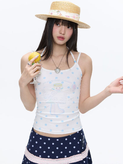 Childlike Beaded Camisole Top【s0000016409】