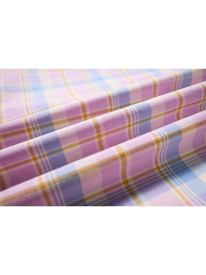 Dance Floor Climax Plaid T-Shirt【s0000016962】