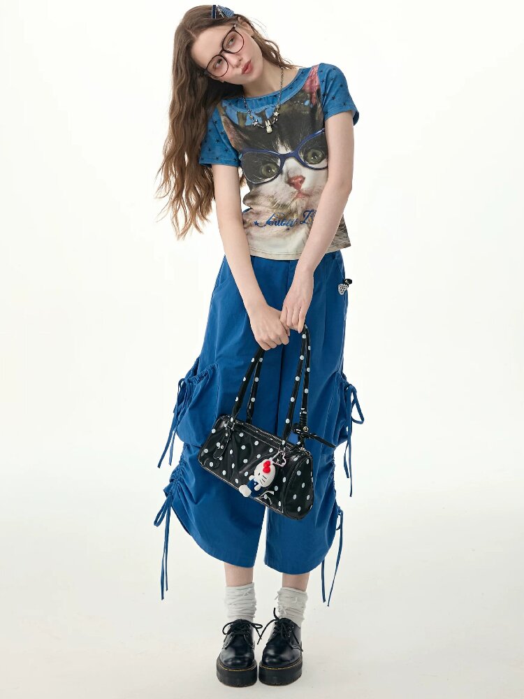 Top Student Cat Childlike T Shirt【s0000017267】