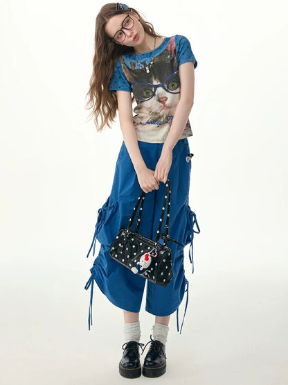 Top Student Cat Childlike T Shirt【s0000017267】