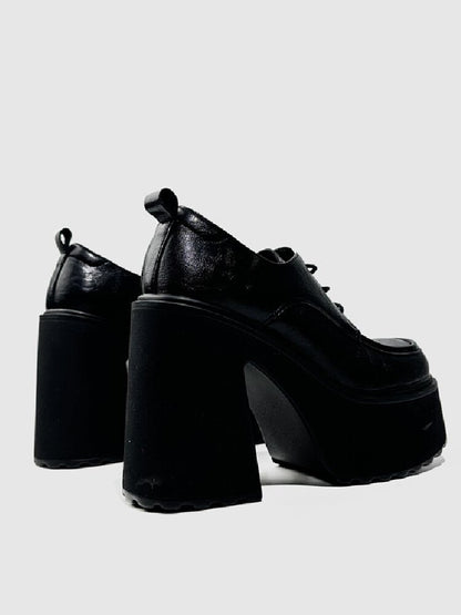 Y2K Thick Soled Punk Leather Shoes【s0000015717】