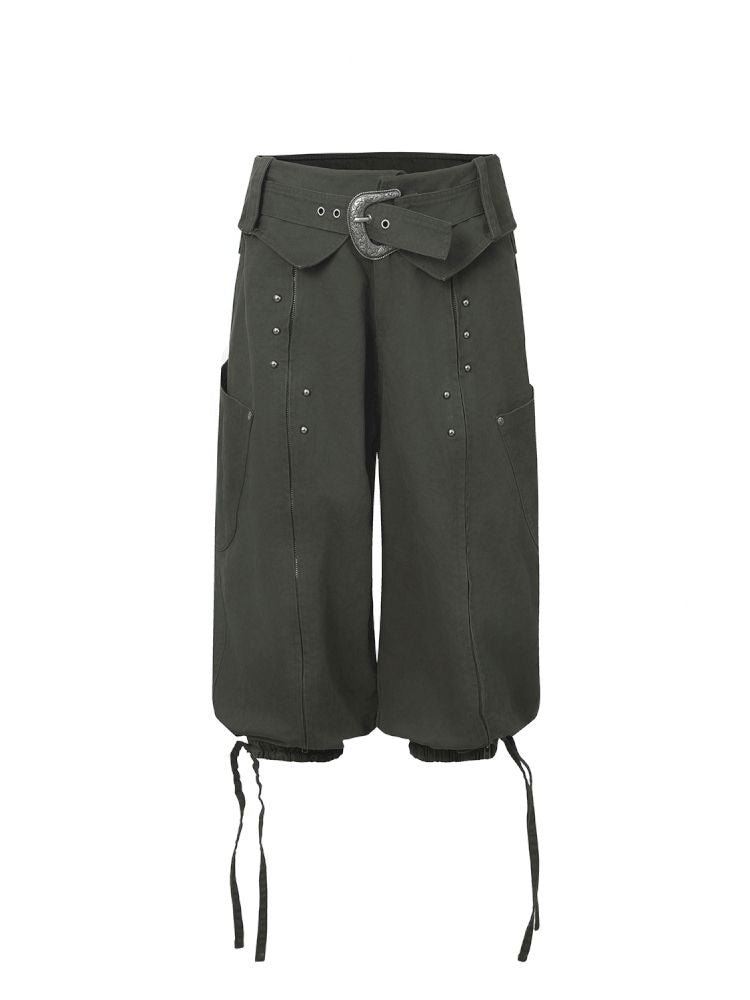 Distressed 5-Inch Harem Riding Pants【s0000013906