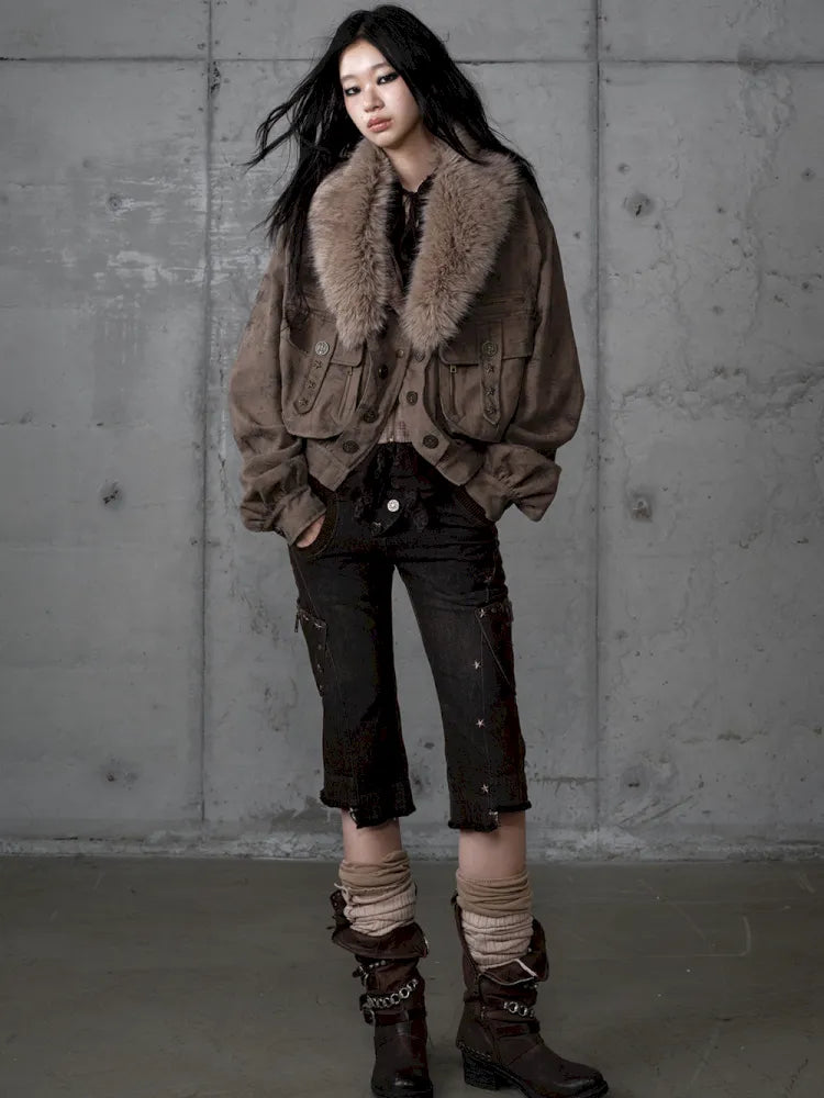 Slim-Fit Flattering Cropped Denim Shorts【s0000013954】