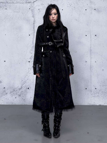 Dark Court Leopard Suede Fur Coat【s0000014925】