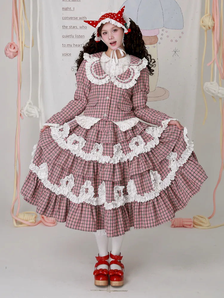 Old-fashioned Lolita cute girl skirt cake skirt【s0000014102】
