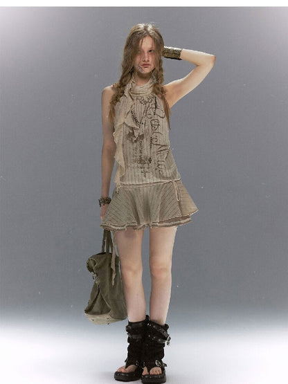Island Dream Ruffled Lace Dress【s0000017038】