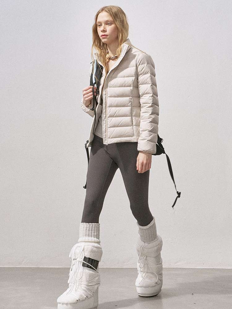 Quilted White Duck Down Jacket【s0000015234】