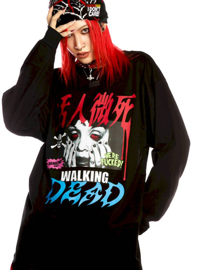 American punk subculture long-sleeved sweatshirt【s0000014376】