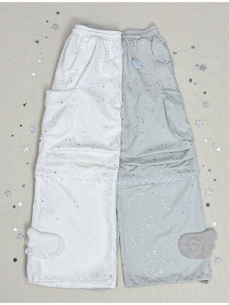 Teal Green Wings Cargo Pants【s0000016549】