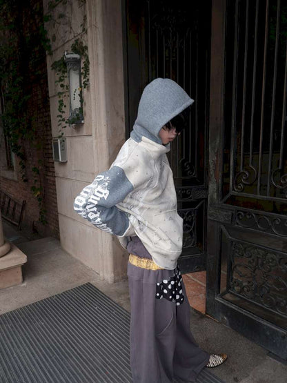 Polka Dot Paneled Wide Leg Pants【s0000015150】