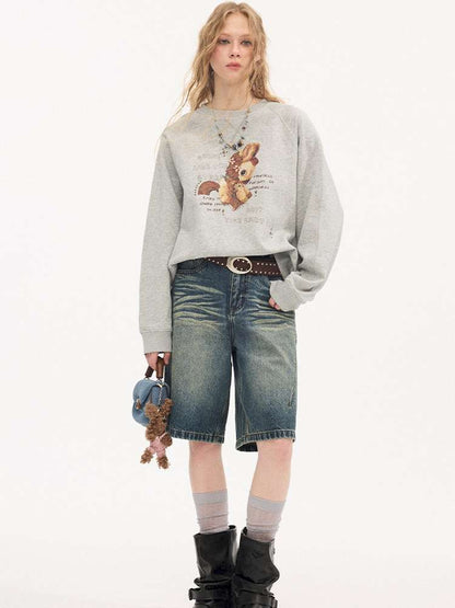 Hot Diamond Crew Neck Sweatshirt【s0000015406】