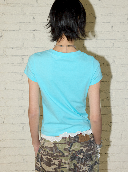 Letter Print Short Sleeve T-Shirt【s0000012423】