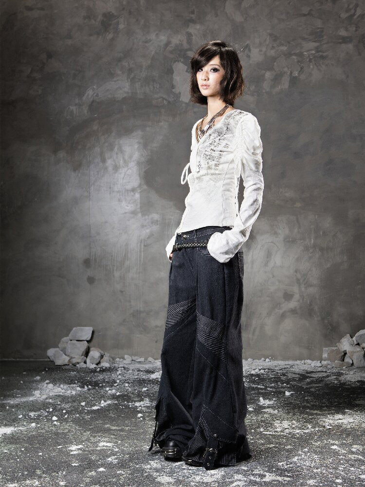 Loose Wide-Leg Jeans【s0000015958】