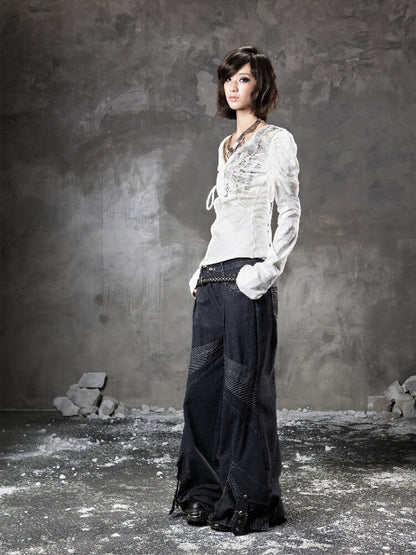Loose Wide-Leg Jeans【s0000015958】
