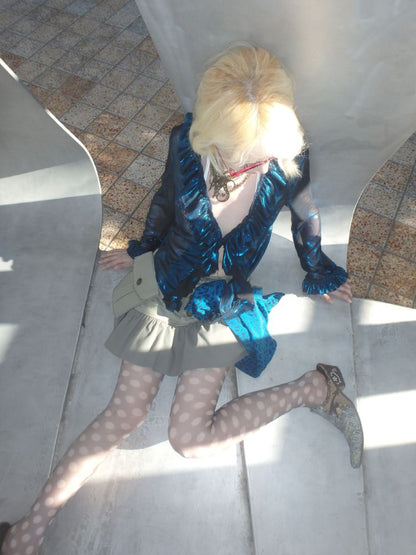 Polka dot print 10D ultra-thin stockings【s0000013175】