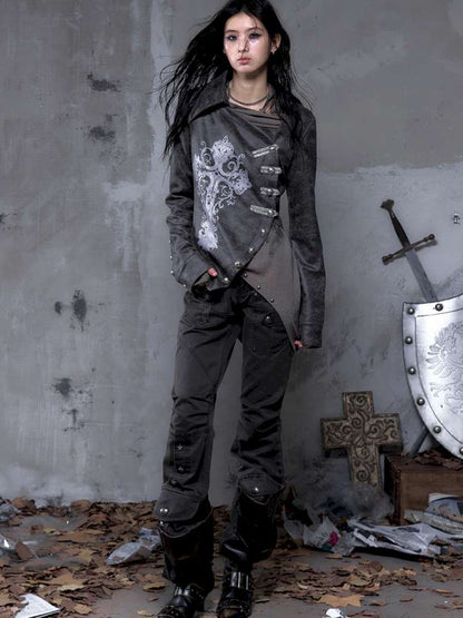 Flared Suede Casual Pants【s0000014460】