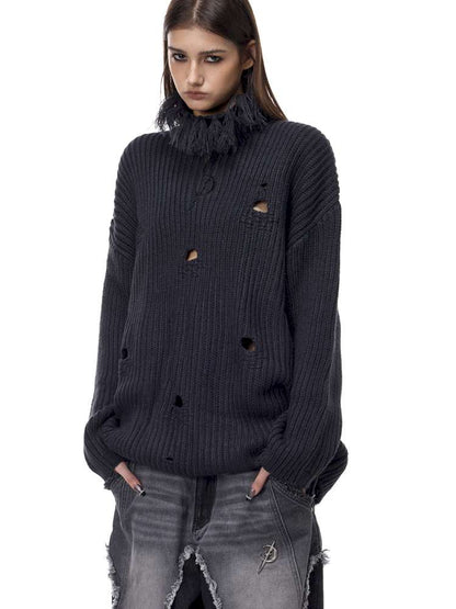 Electric Moon High Collar Sweater【s0000015114】