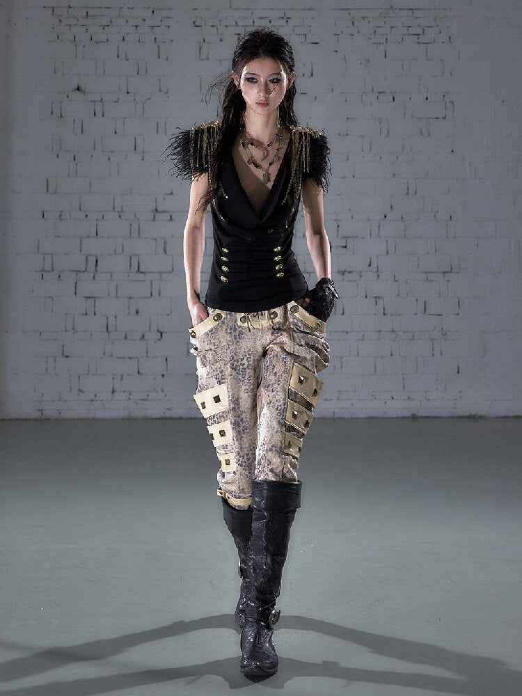 Parched Ostrich Feather Vest【s0000016200】
