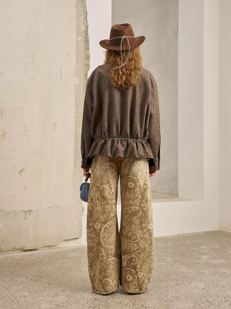 Solid-Color Long-Sleeve Oversized Jacket【s0000014074】