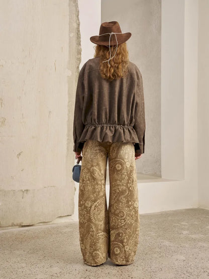 Solid-Color Long-Sleeve Oversized Jacket【s0000014074】