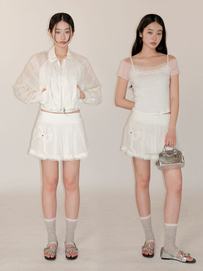 Lightweight bustier short skirt【s0000013453】