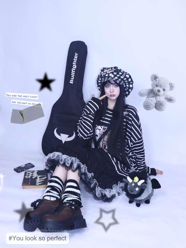 Patchwork A-Line Lace Long Skirt【s0000014625】