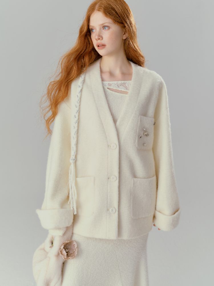 Slim irregular wool knit sweater【s0000012138】