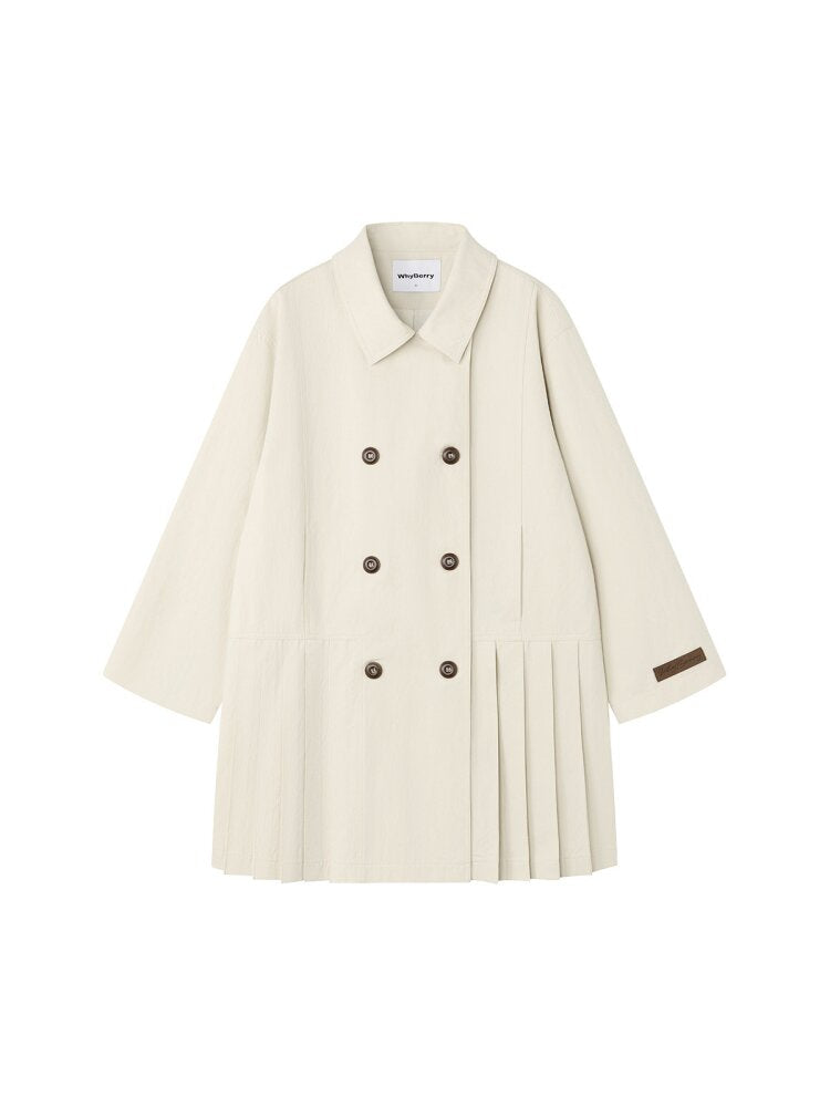 Moonlight Concerto Pleated Coat【s0000015668】