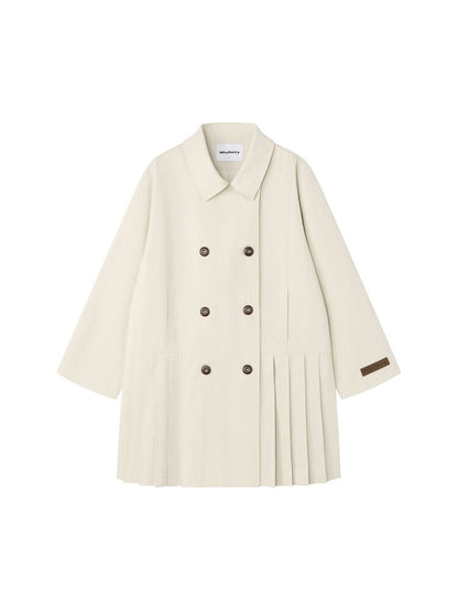 Moonlight Concerto Pleated Coat【s0000015668】