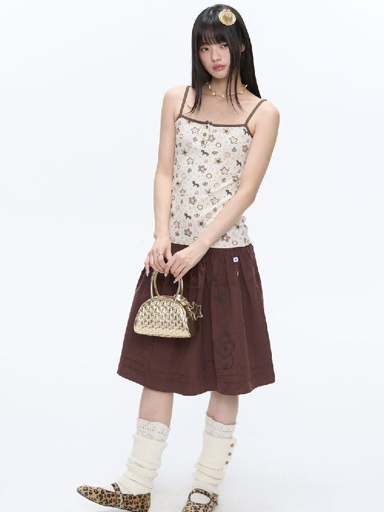 Star Polka Dot Contrasting Vest【s0000016387】