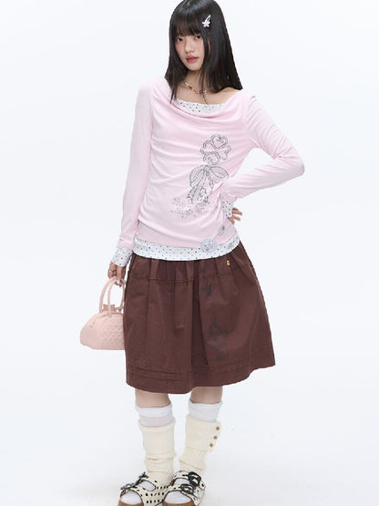 Retro Love Lock Vine Short Skirt【s0000016375】