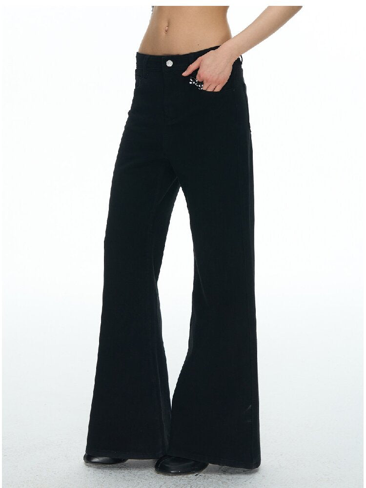 Two Tone High Waist Bootcut Jean【s0000015856】