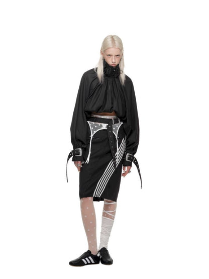 Polka Dot Lace Garter Belt【s0000011612】