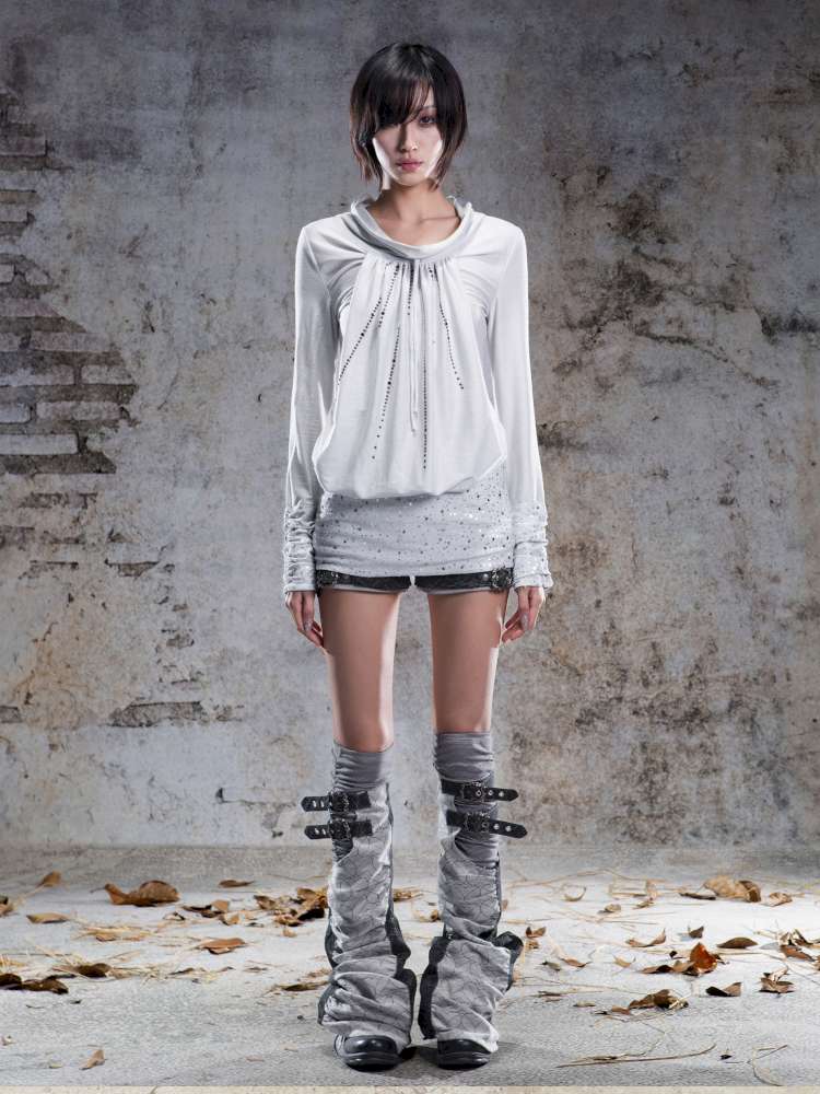 Pull-Over Collar Knit Dress【s0000014491】