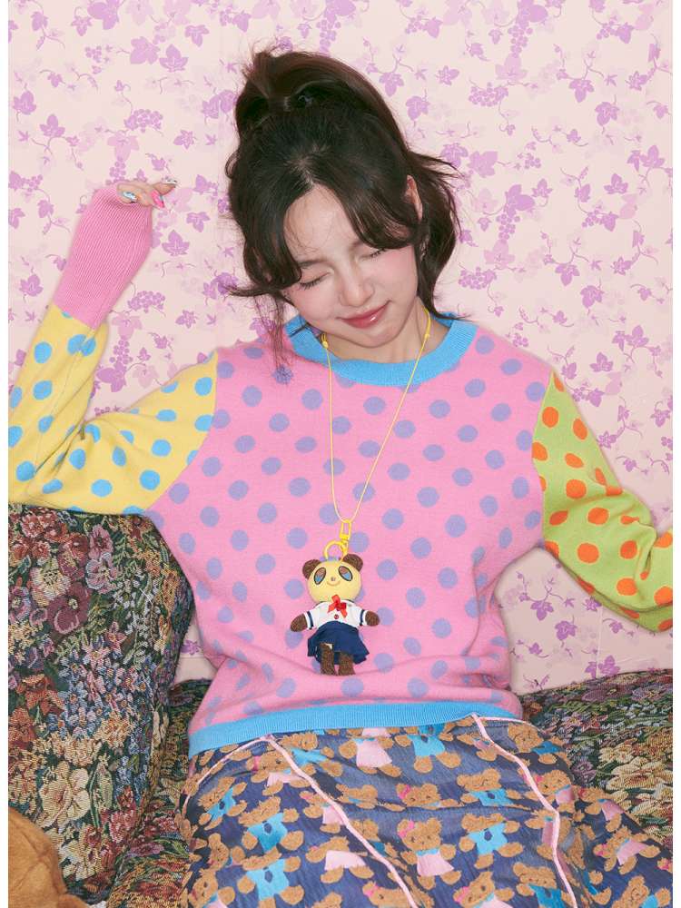 Knitted Animal Pendant Necklace【s0000015374】