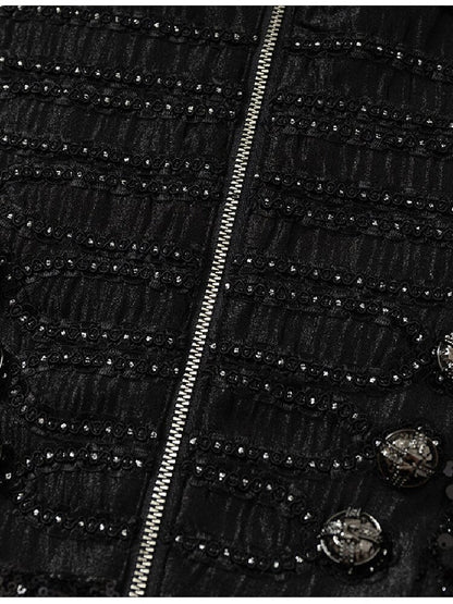 Vintage Court Punk Sequin Dress【s0000017858】